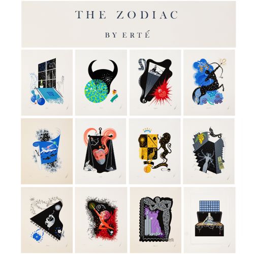 Erte, "The Zodiac Suite" Suite of 12