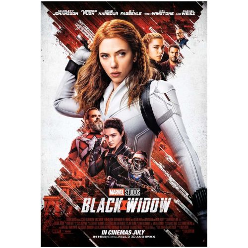 Walt Disney Studios, "Black Widow White", 2020 Imax Movie Poster, Starring Scarlet Johansson
