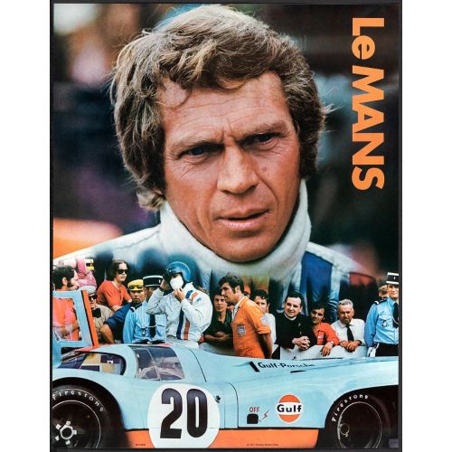 Steve McQueen Photographic Poster from La Mans Vintage Movie Poster