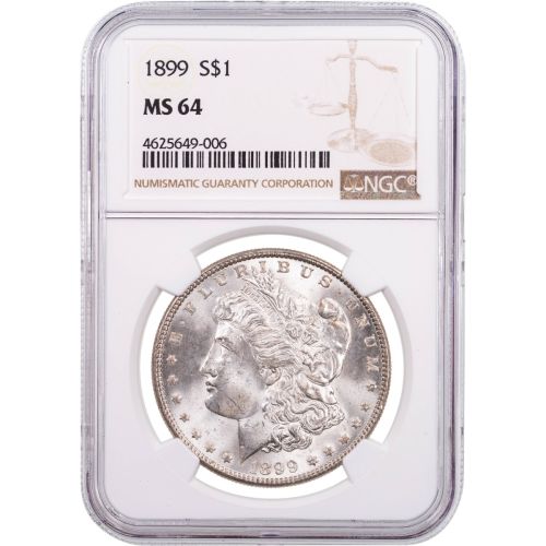 $1 1899-P Morgan Dollar NGC/PCGS MS64