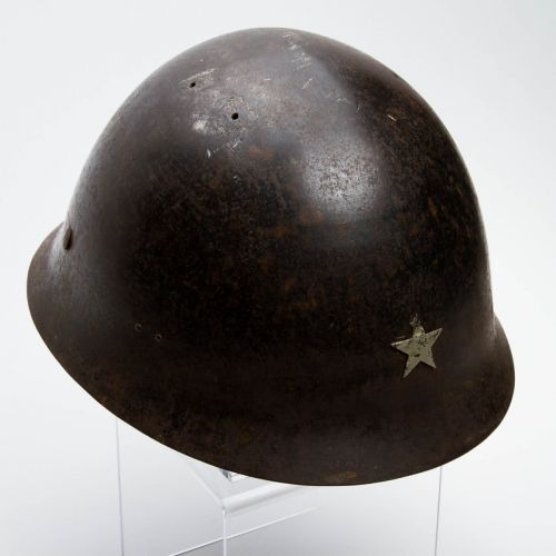 Japanese WWII Army Helmet, 9.5"x11"x6.5"