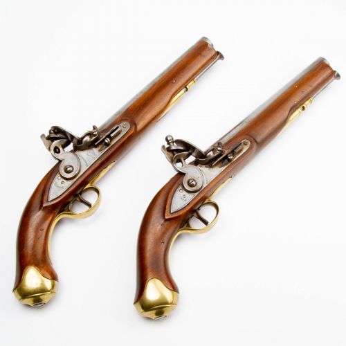 Pair of Reproduction British New Land Flint Pistols