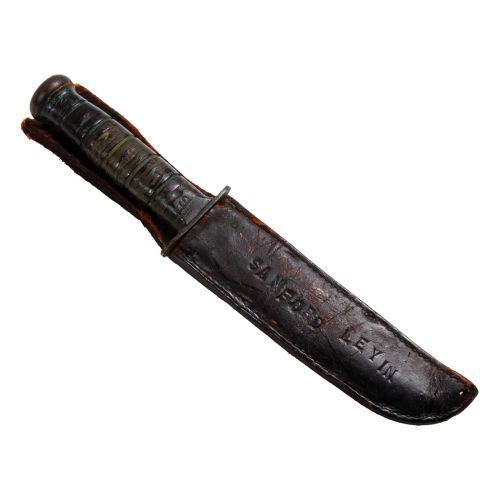 WWII ID'd Ka Bar Fighting Knife (115th Inf Rgt, 29th Div, 83rd Inf. ETO) PRICE REDUCED