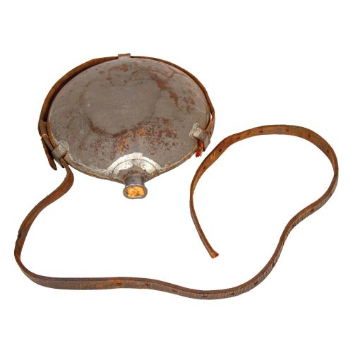 Civil War Smoothside Canteen with Leather Strap 