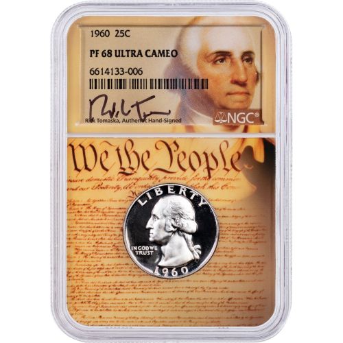 .25 1960-P Washington Quarter NGC Proof 68 Ultra Cameo CTD Signature Series