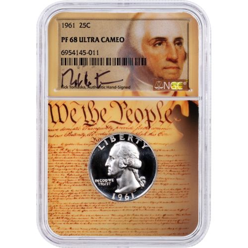 .25 1961-P Washington Quarter NGC Proof 68 Ultra Cameo CTD Signature Series