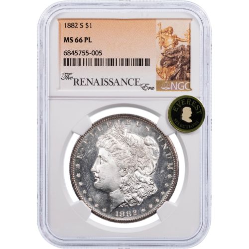 $1 1882-S Morgan Dollar NGC MS66 PL