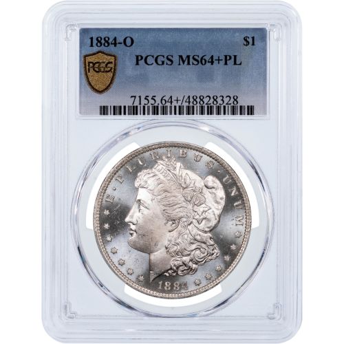 $1 1884-O Morgan Dollar PCGS MS64+ PL