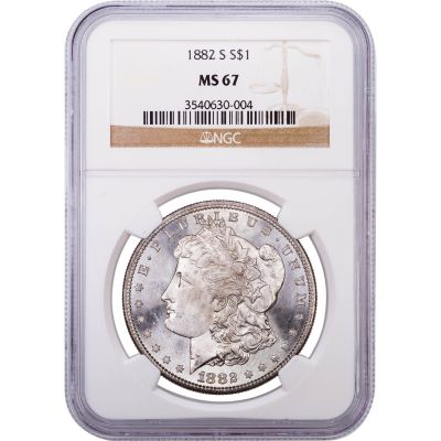 1882-S Morgan Dollar NGC/PCGS MS67