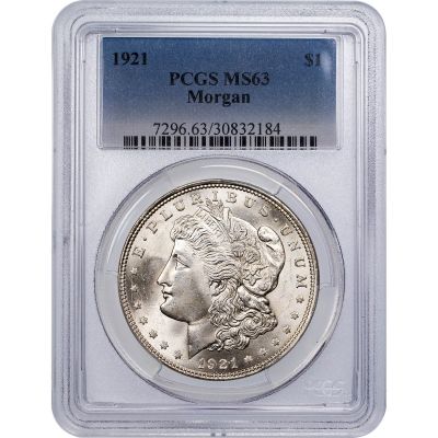 1921-P Morgan Dollar NGC/PCGS MS63