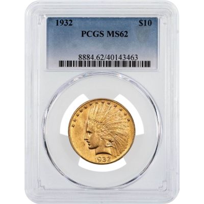 1932-P Indian Head $10 Gold Eagle NGC/PCGS MS62