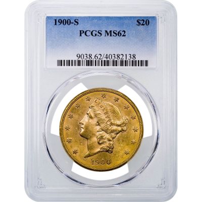 1900-S Liberty Head Gold Double Eagle MS62
