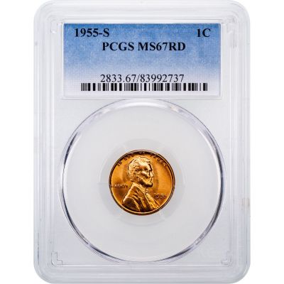 1955-S Lincoln Cent NGC/PCGS MS67RD