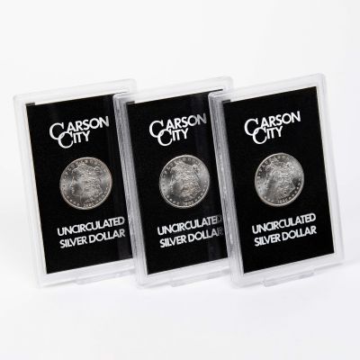Set of 3: Carson City Mint GSA Morgan Silver Dollar Collection BU