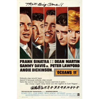 Warner Bros., "Ocean's 11" 1960 PRESERVED Movie Poster, starring Frank Sinatra