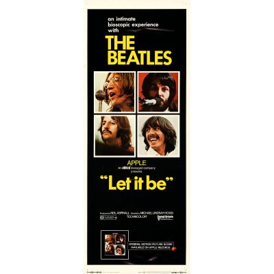 "Let it Be" 1970 PRESERVED Movie Poster, Starring The Beatles