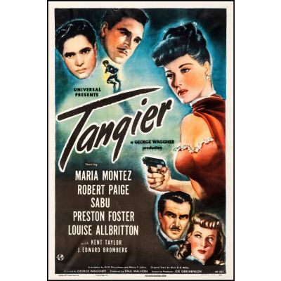 "Tangier" Starring Maria Montez Vintage Movie Poster