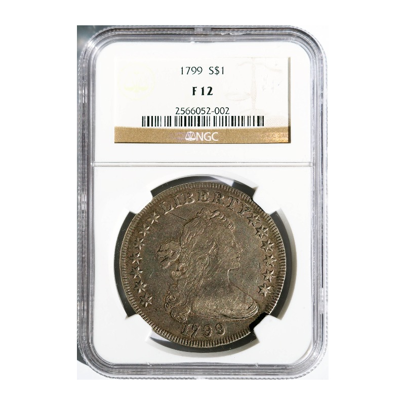1799 Bust Dollar -- NGC F12
