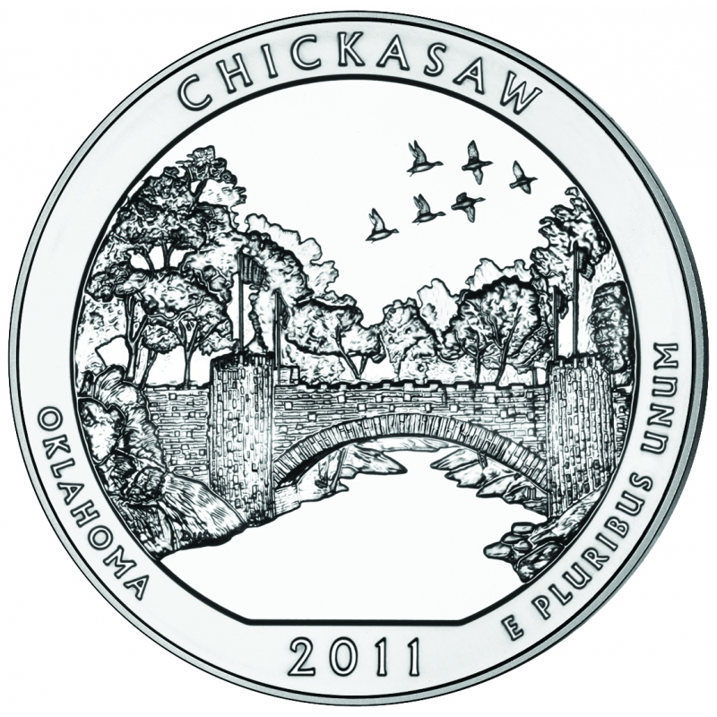 2011 Chickasaw 5 Oz. Silver ATB